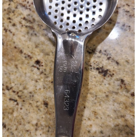 JP 3 oz 89 ML Slotted Strainer Spoon Ladle 64323 Portion Control - Picture 3 of 11